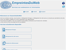 Tablet Screenshot of empreintesduweb.com