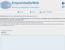 Tablet Screenshot of code.empreintesduweb.com